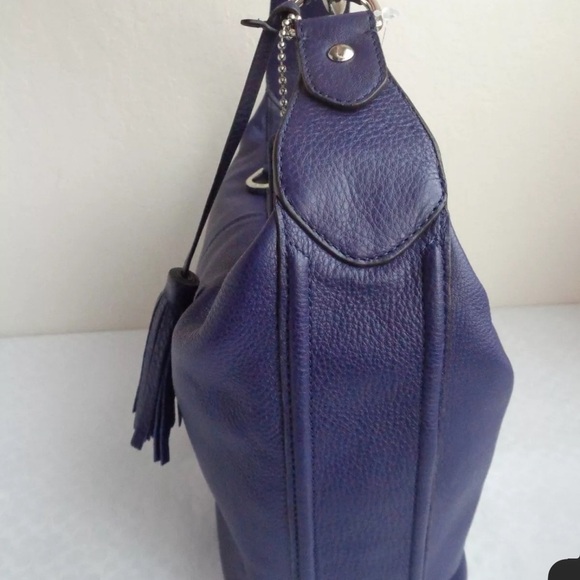 Coach Women's Blue Leather Shoulder Bag - Picture 3 of 15